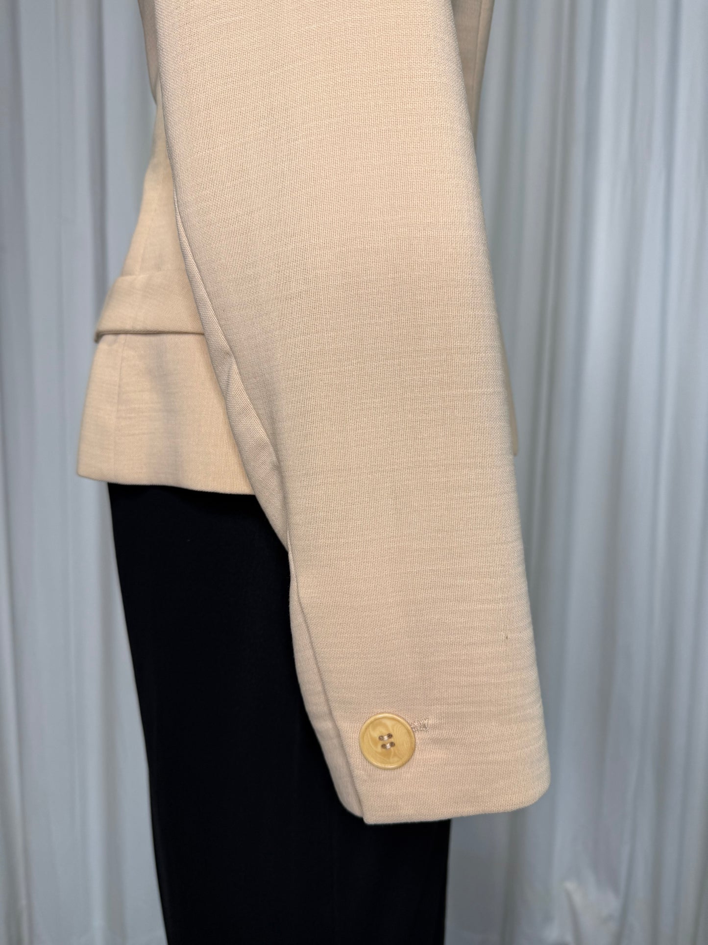 Calvin Klein Collection 1996 SS 100% Wool Tan Blazer