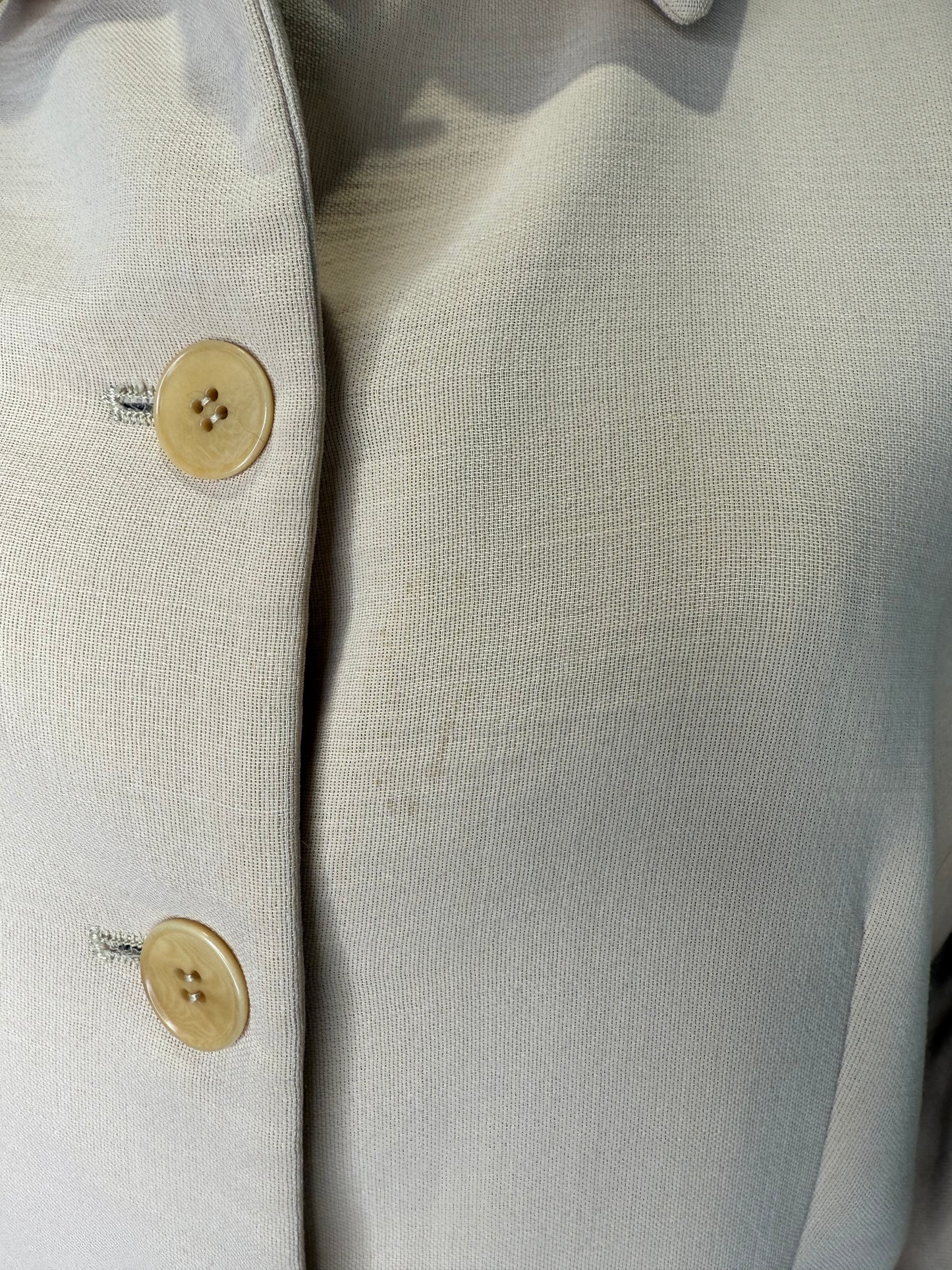 Calvin Klein Collection 1996 SS 100% Wool Tan Blazer