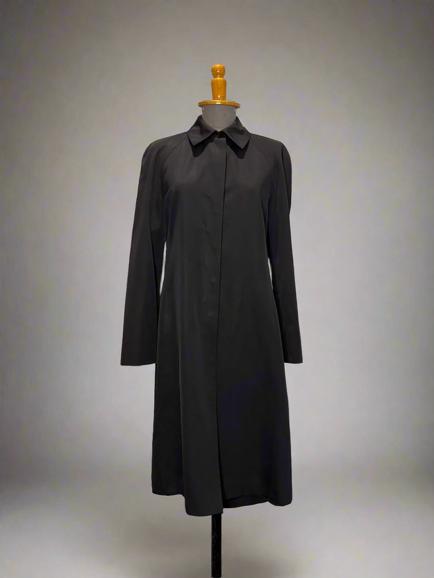Calvin Klein Collection Black Wool Trench Coat
