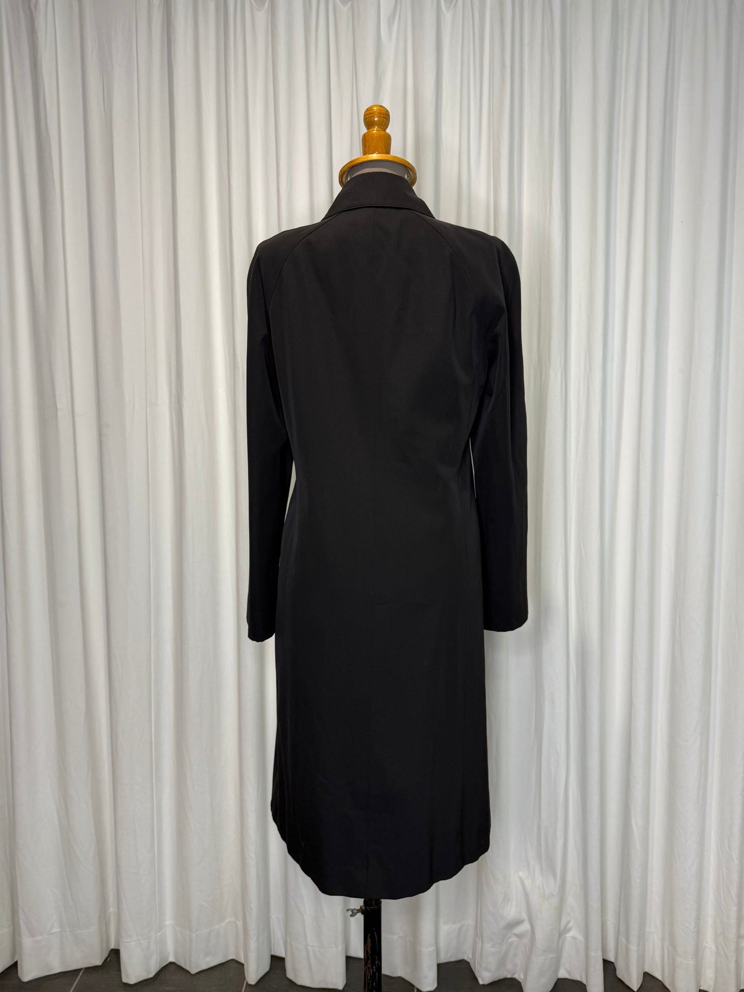 Calvin Klein Collection Black Wool Trench Coat