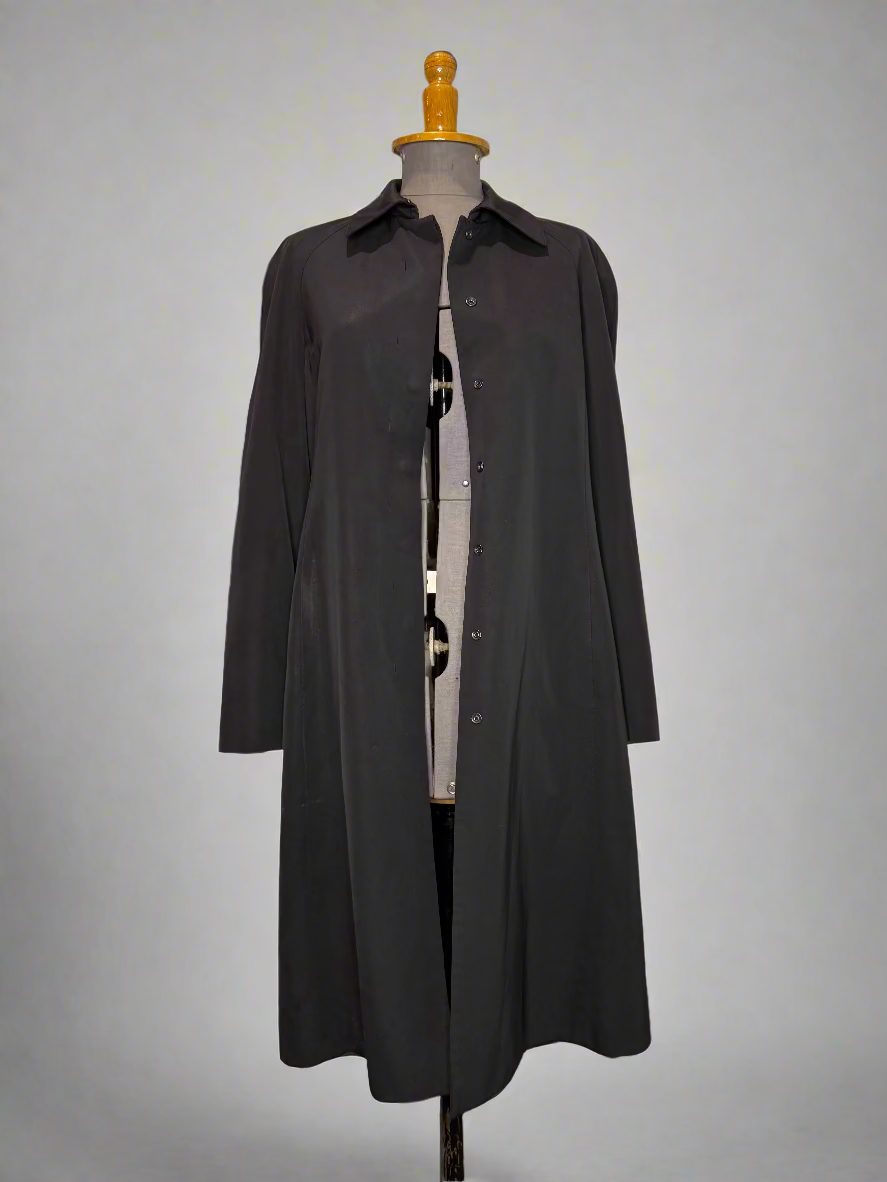 Calvin Klein Collection Black Wool Trench Coat