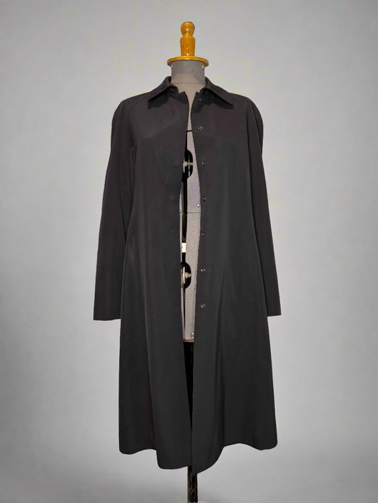 Calvin Klein Collection Black Wool Trench Coat