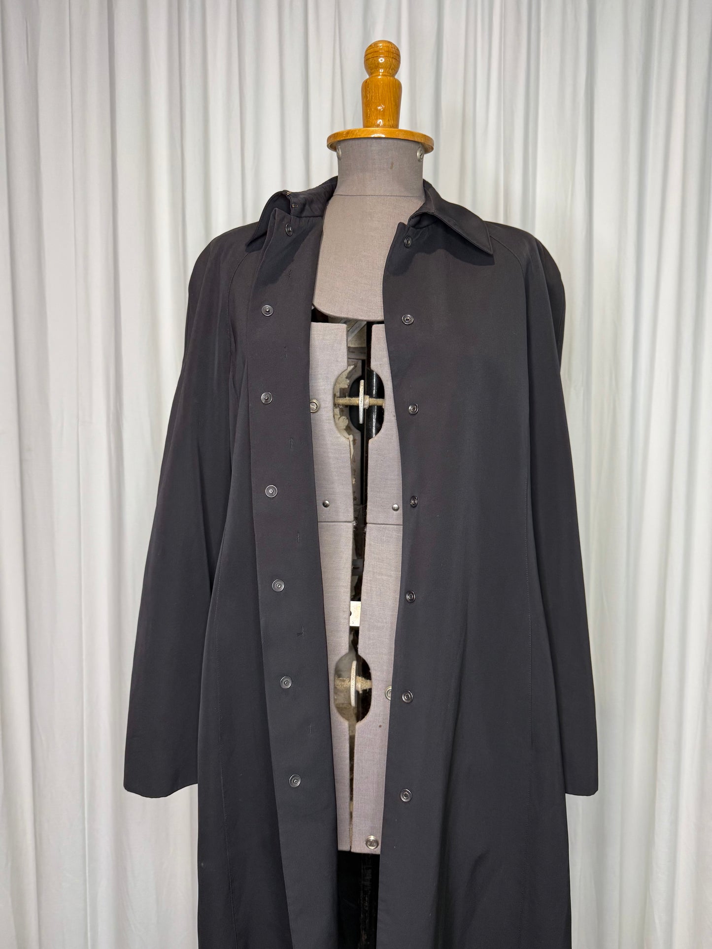 Calvin Klein Collection Black Wool Trench Coat