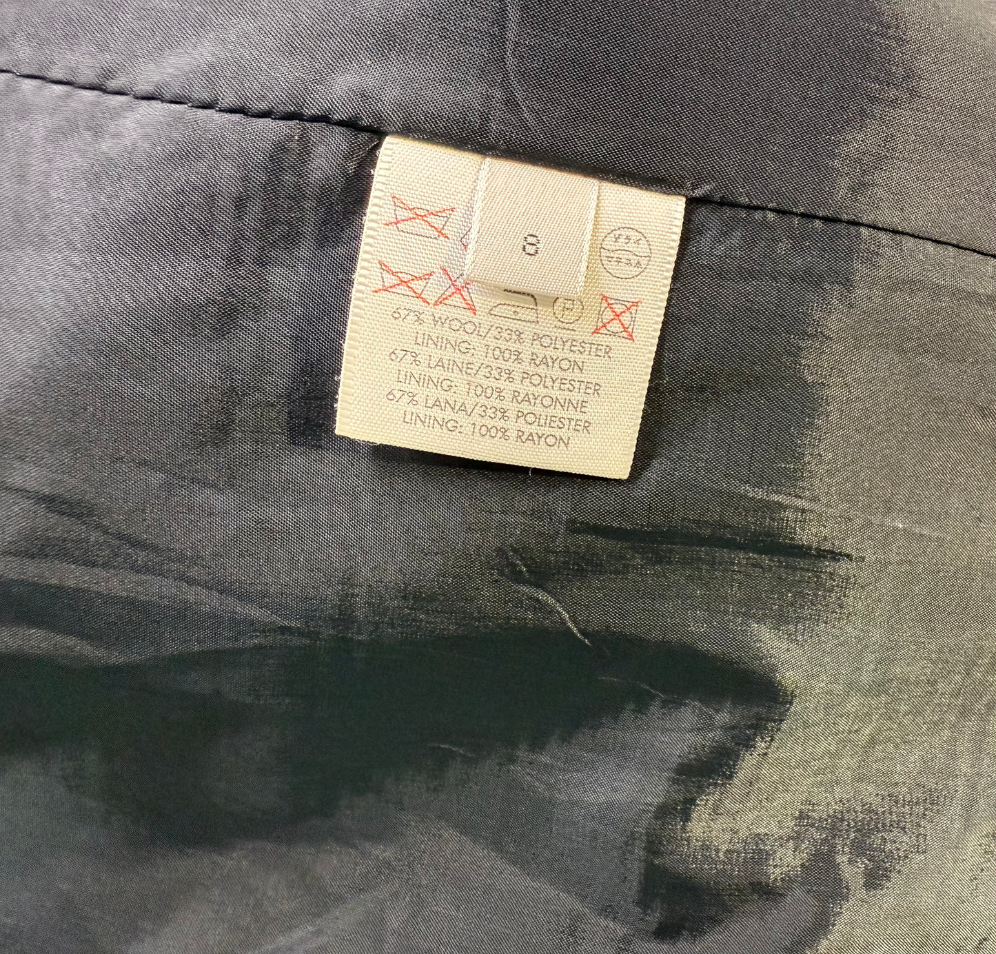 Calvin Klein Collection Black Wool Trench Coat