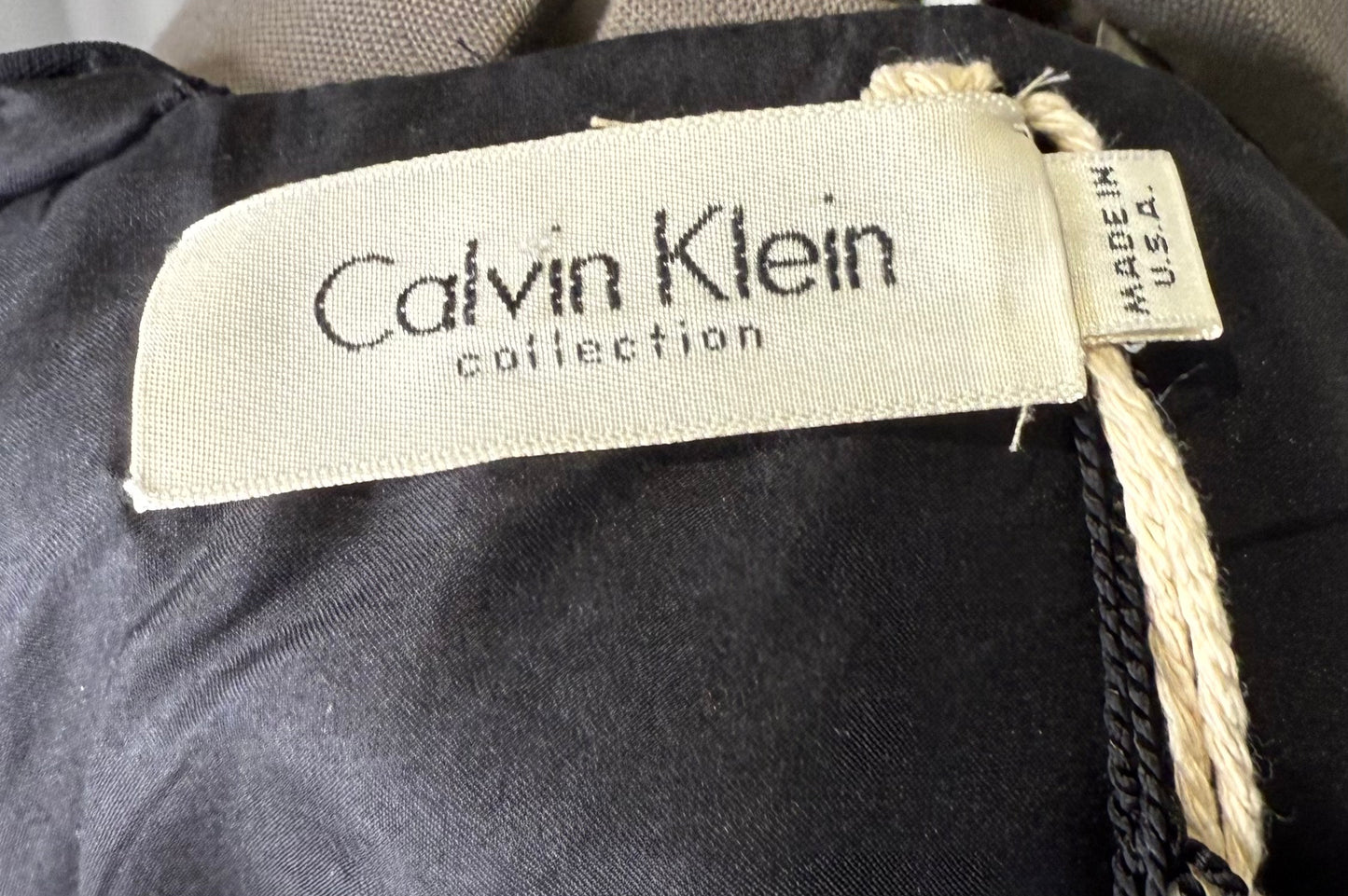 Calvin Klein Collection Silk Black Backless Dress