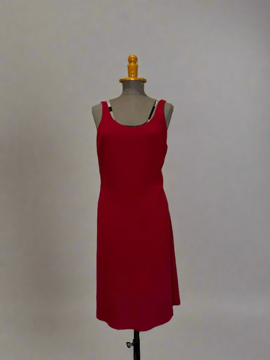 Calvin Klein Collection Red Silk Slip Dress