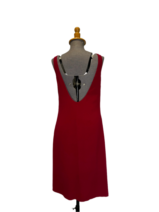 Calvin Klein Collection Red Silk Slip Dress