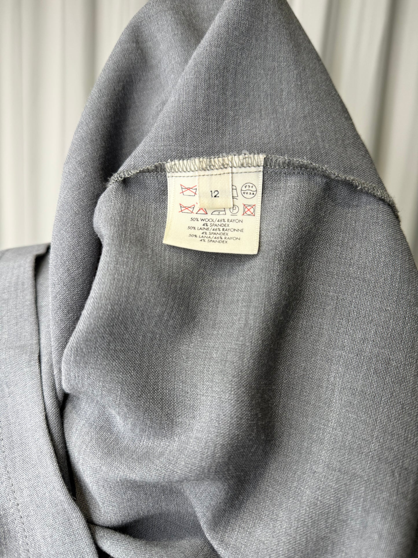 Calvin Klein Collection Grey 2 Piece Skirt & Top Set, c. 1998
