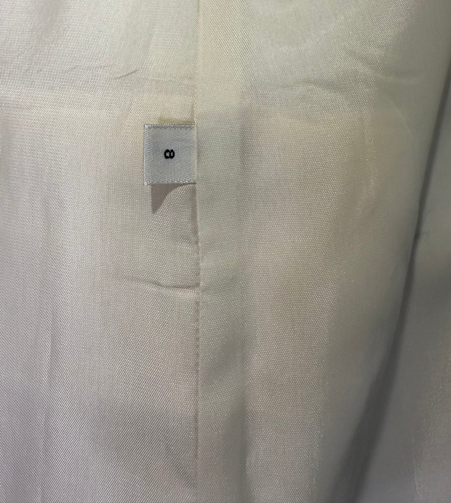 Calvin Klein 1990 Campaign White Silk Blazer