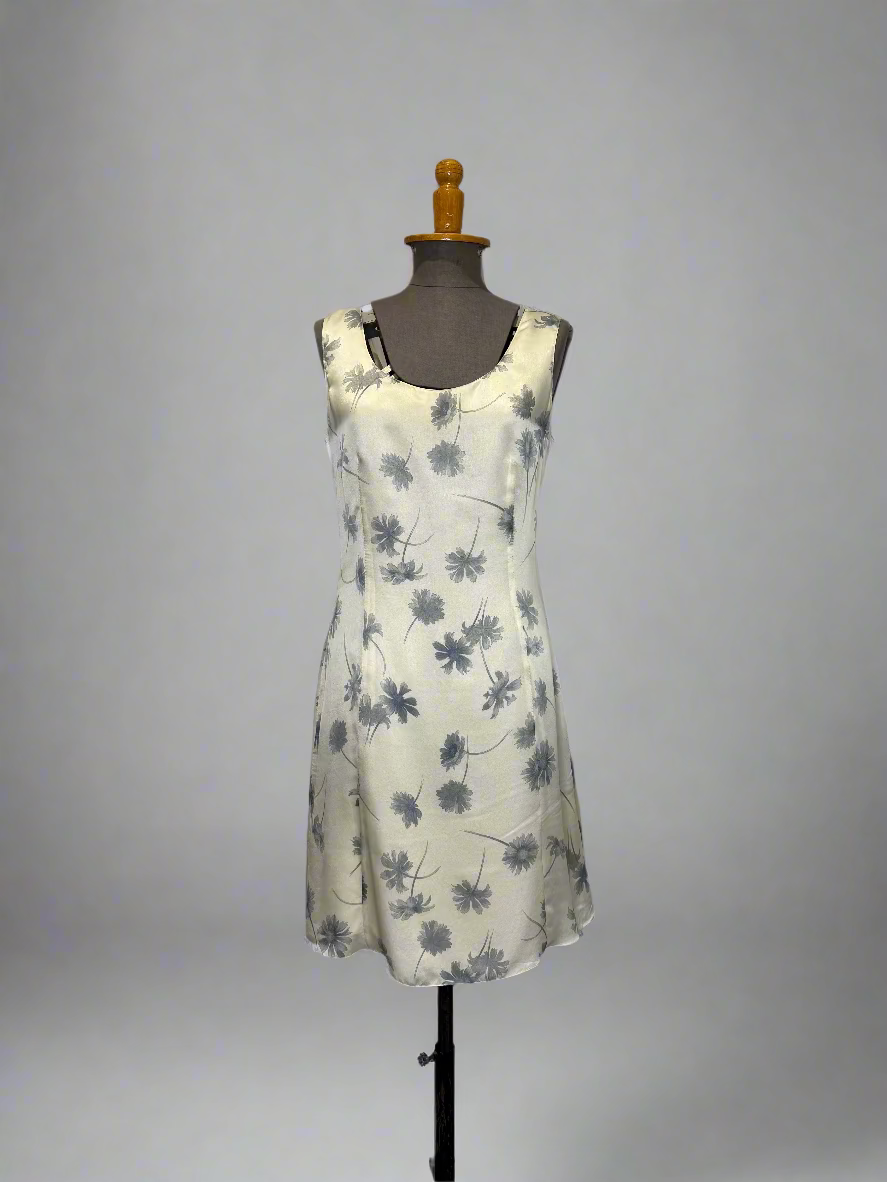 Calvin Klein Collection c.1992 Resort Silk Sun Dress