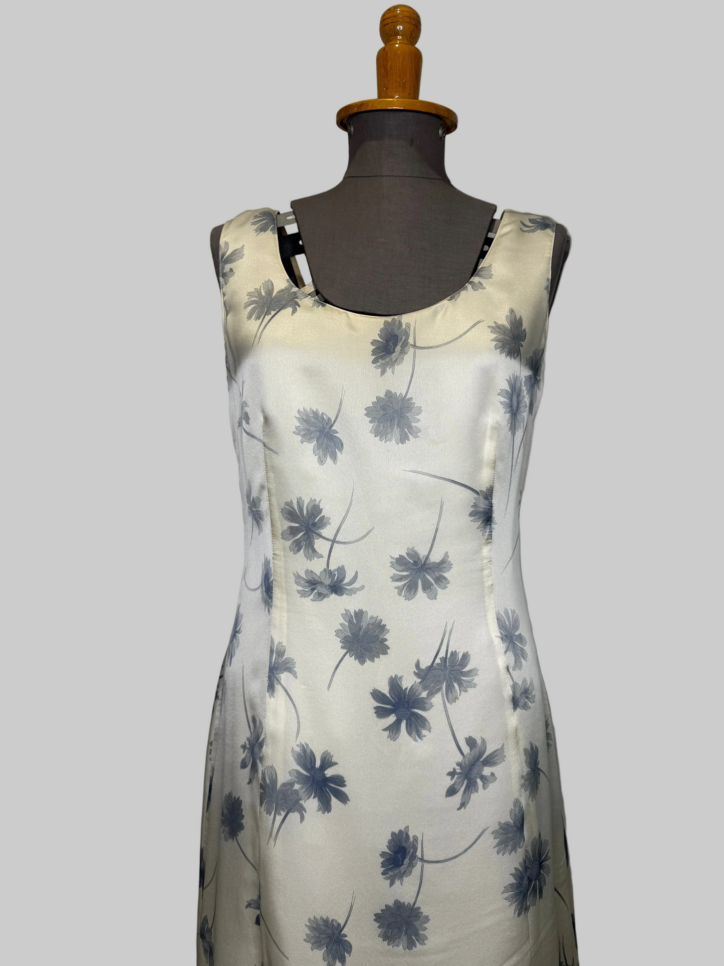 Calvin Klein Collection c.1992 Resort Silk Sun Dress