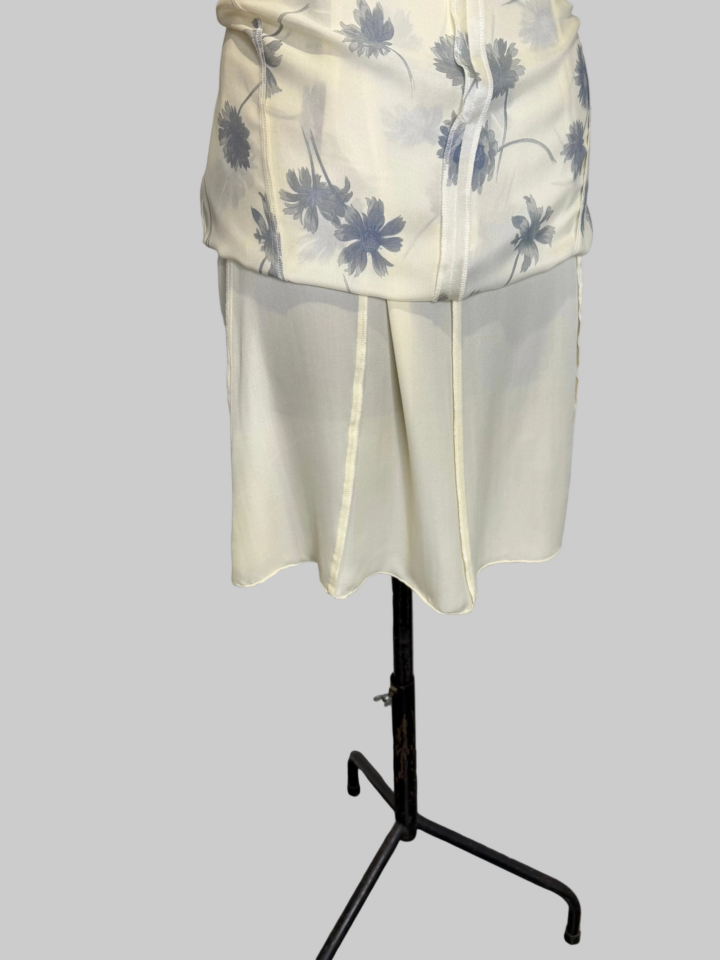 Calvin Klein Collection c.1992 Resort Silk Sun Dress