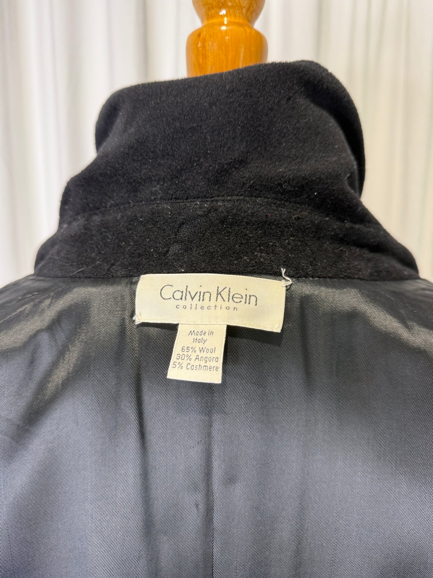 Calvin Klein Collection Black Coat c.1995
