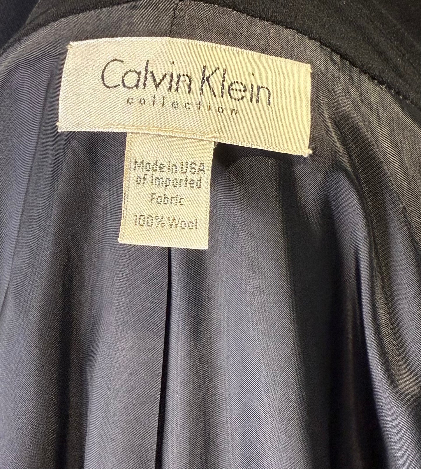 Calvin Klein Collection Double Breasted Wool Coat, early 1990s