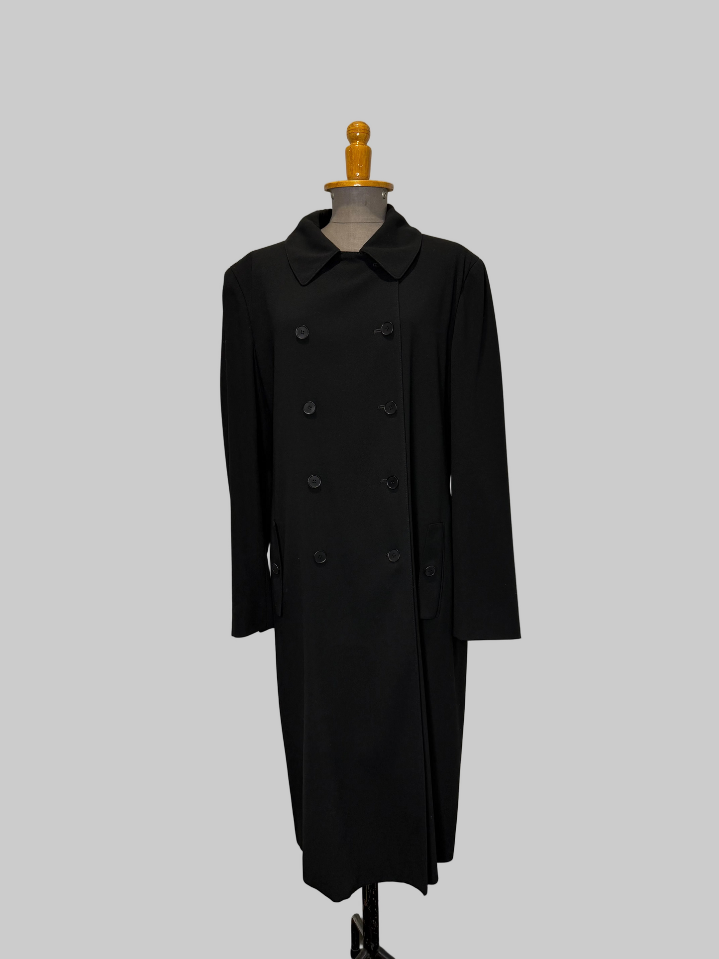 Calvin Klein Collection Double Breasted Wool Coat, early 1990s