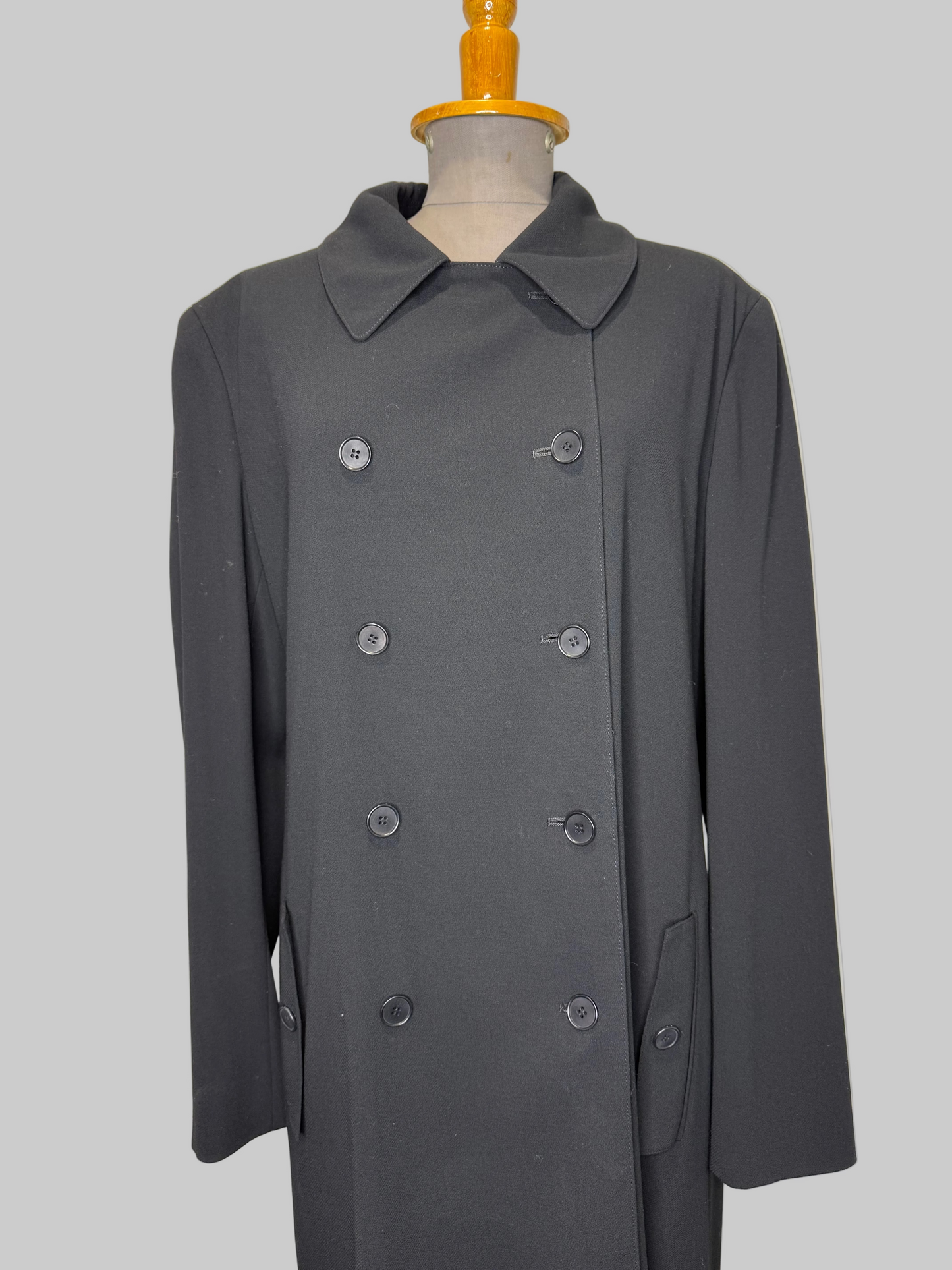 Calvin Klein Collection Double Breasted Wool Coat, early 1990s