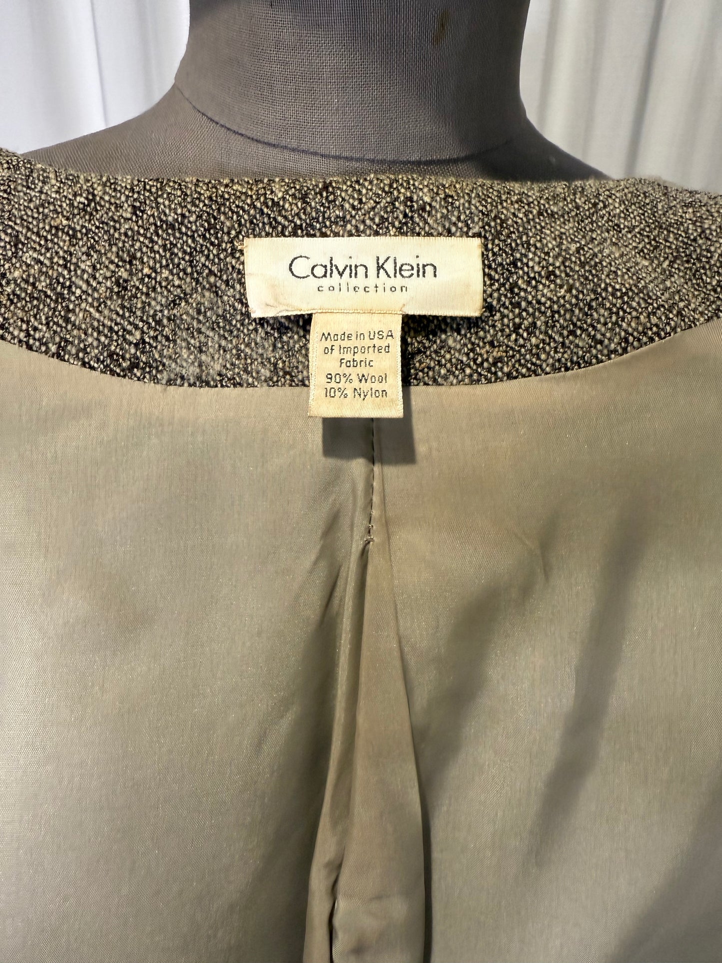 Calvin Klein Collection FW 1995 ready to wear Wool Dress Suit