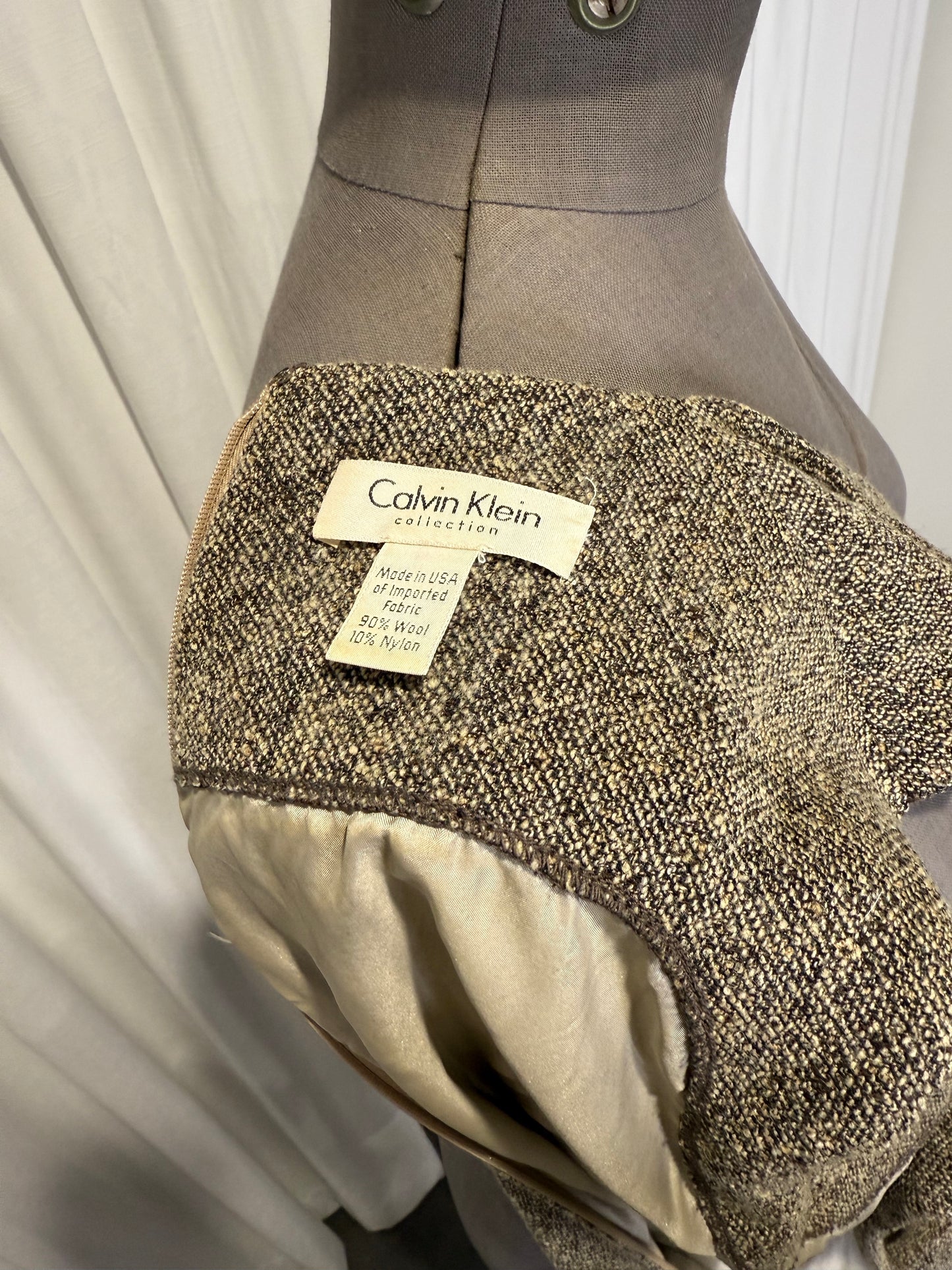 Calvin Klein Collection FW 1995 ready to wear Wool Dress Suit
