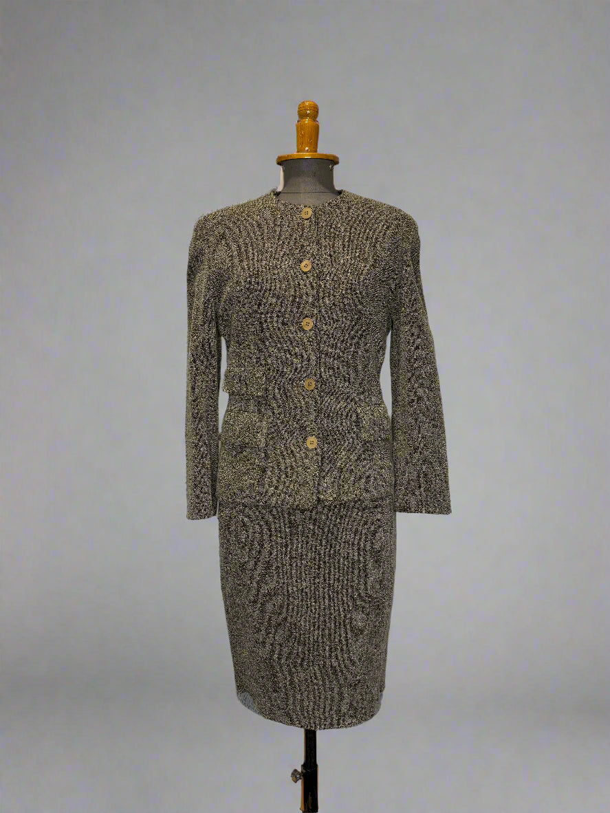 Calvin Klein Collection FW 1995 ready to wear Wool Dress Suit