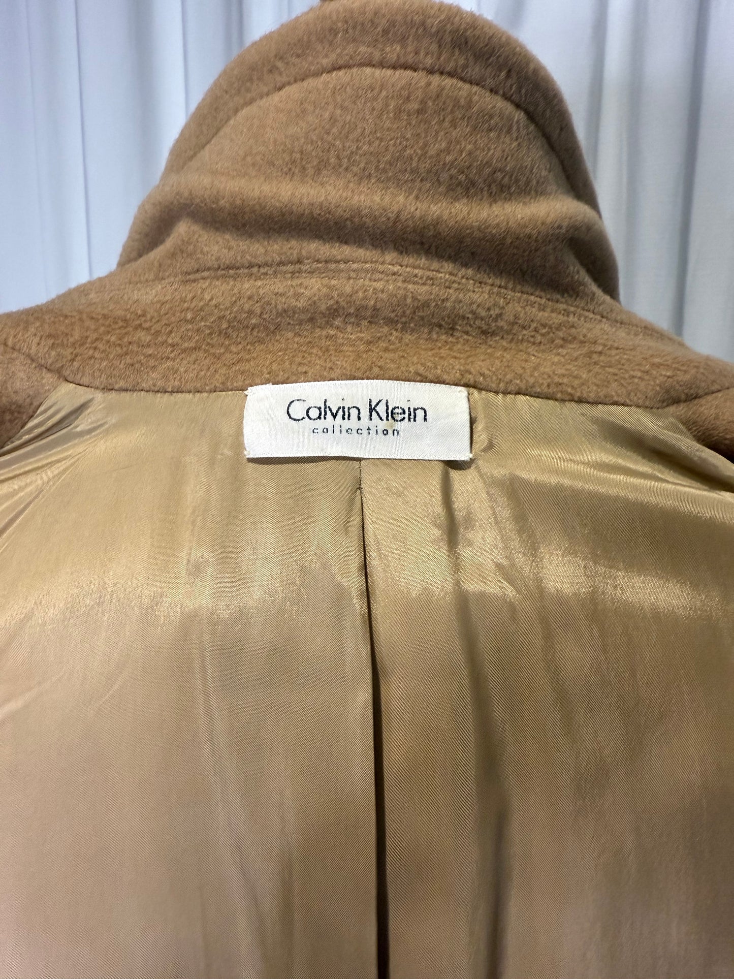 Calvin Klein Collection FW 1995 Camel Coat