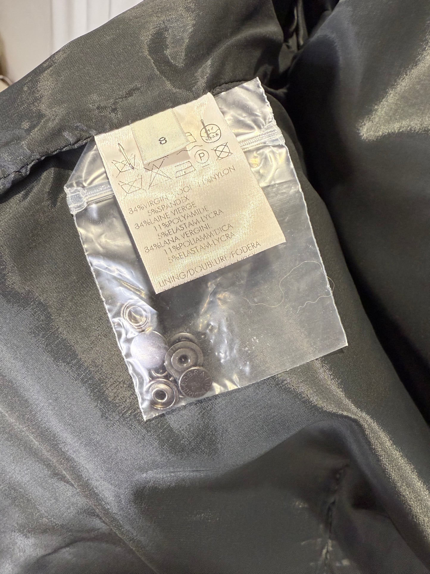 Calvin Klein Collection Black Sport Jacket, BNWT