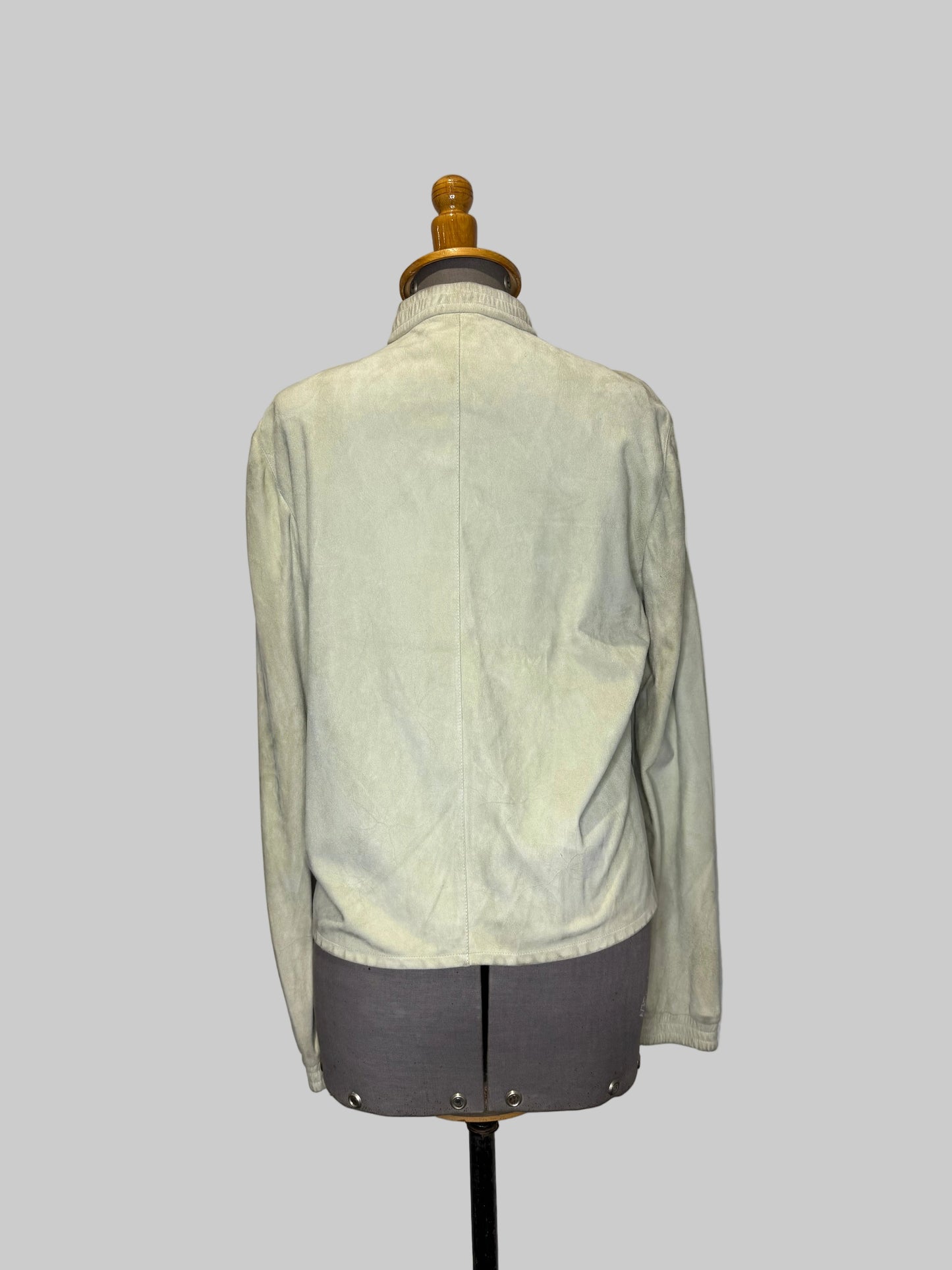 Calvin Klein Collection Mint Suede Jacket, late 90s, early 2000s