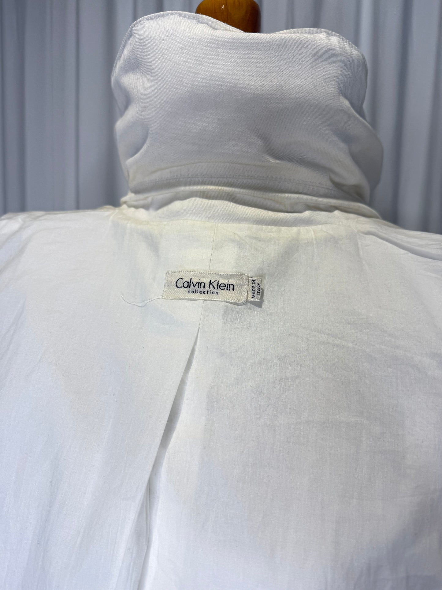 Calvin Klein Collection SS 2002 White Trench Coat