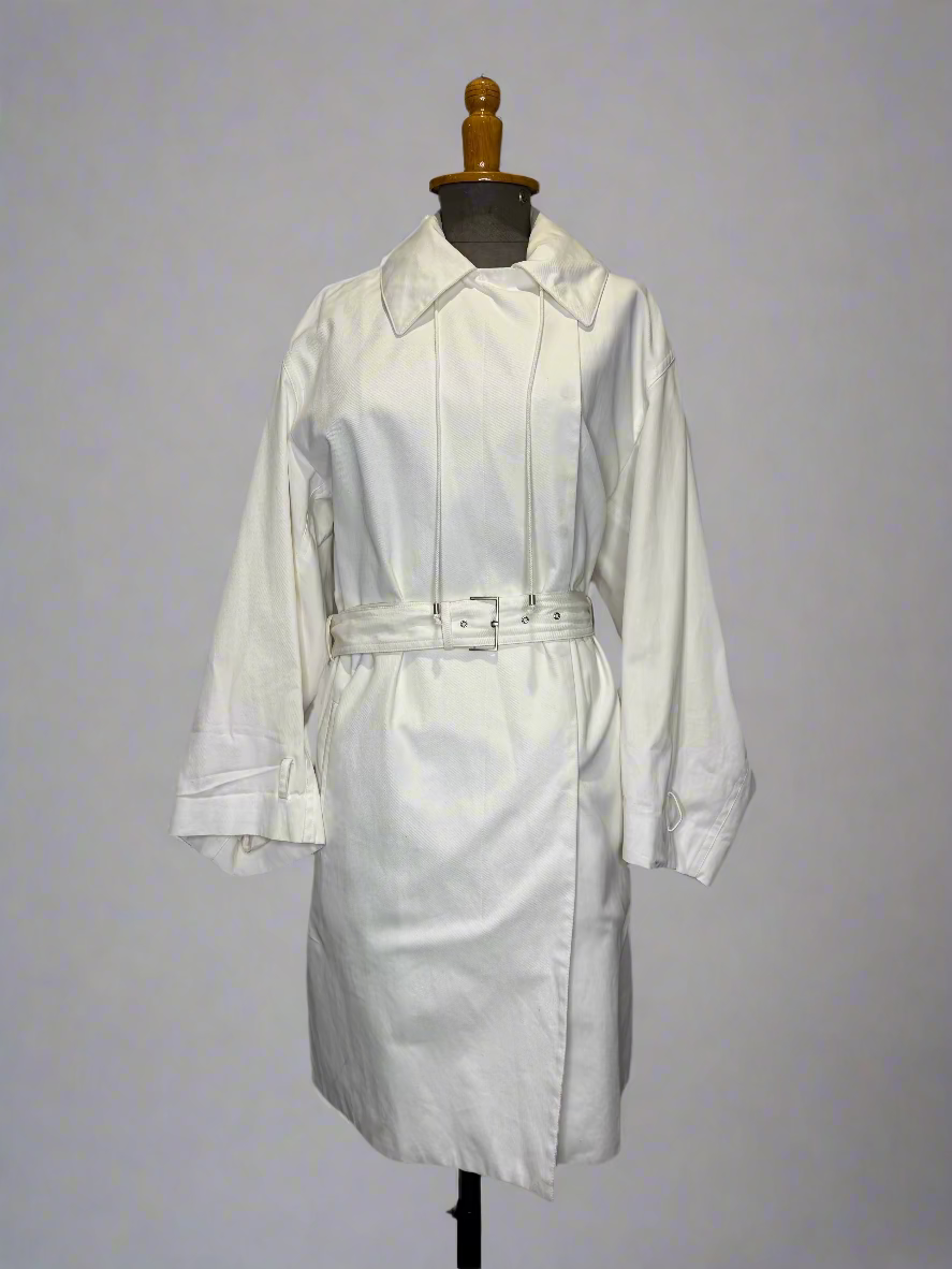Calvin Klein Collection SS 2002 White Trench Coat
