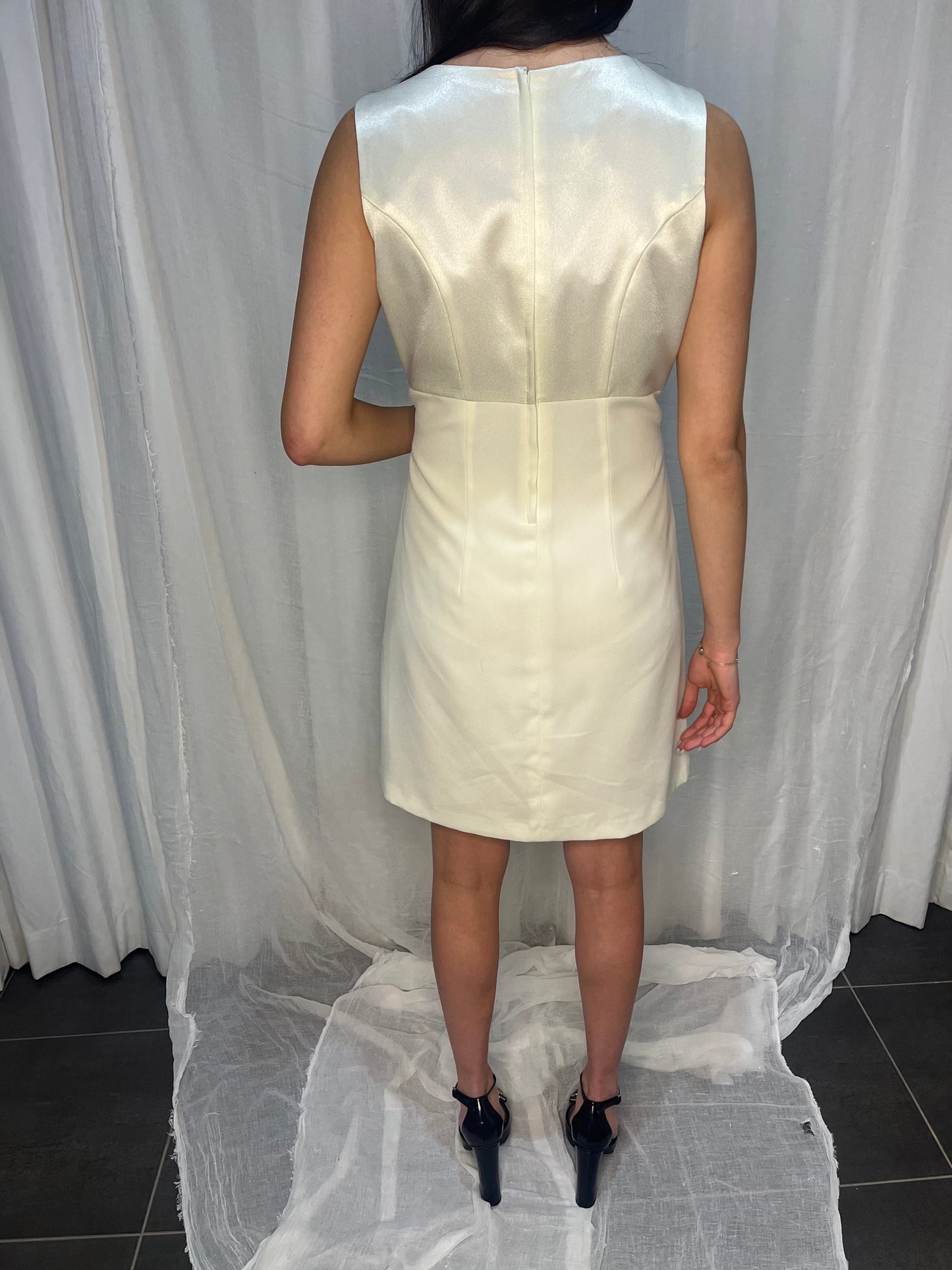 1990s Witchery White Mini Dress