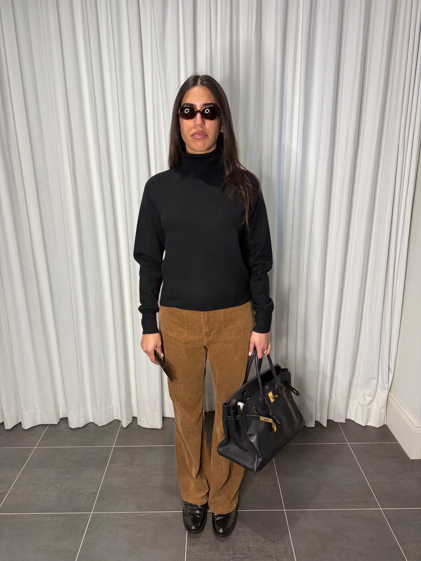 Contemporary Cotton Brown Corduroy pants