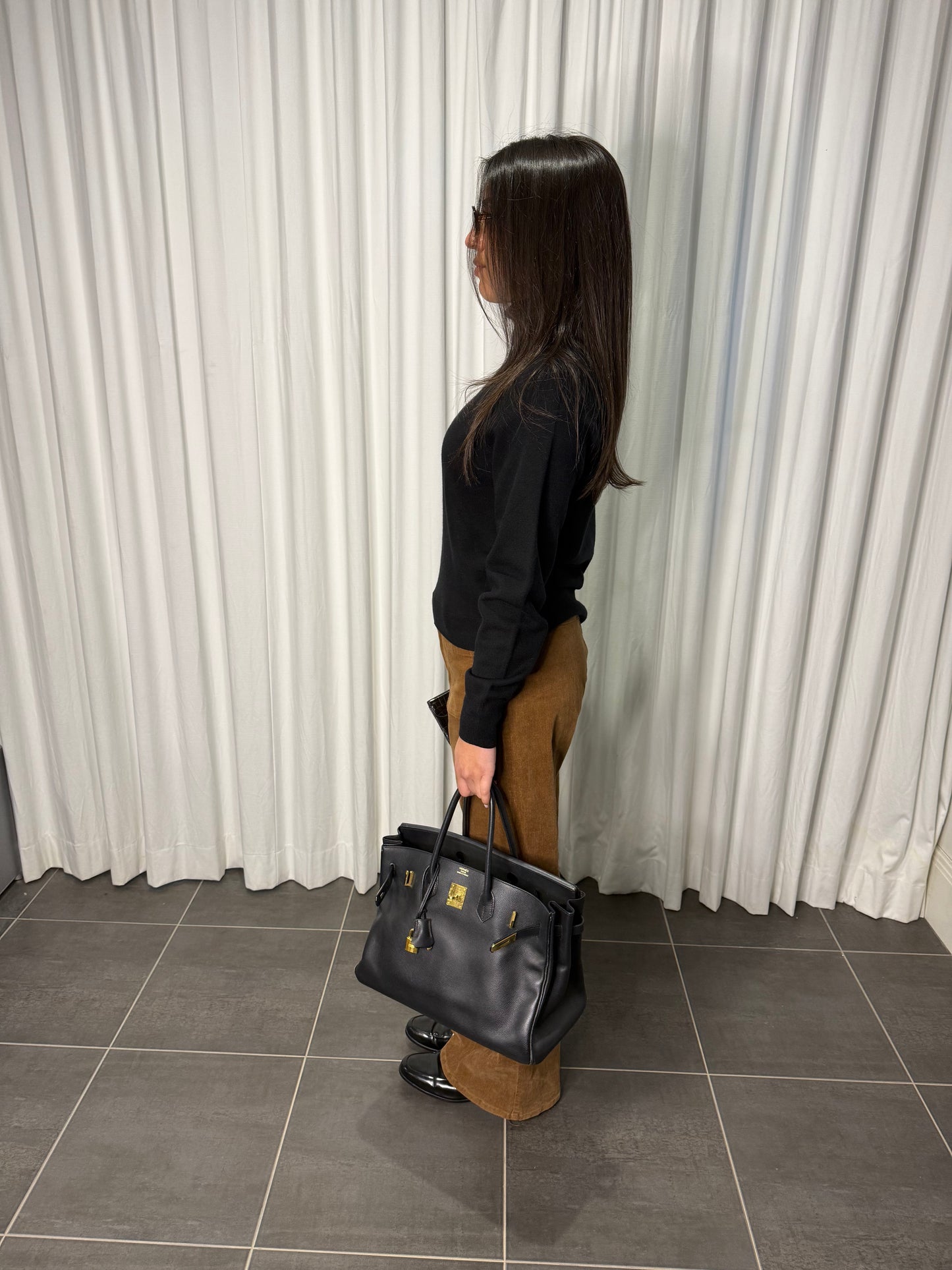 Contemporary Cotton Brown Corduroy pants