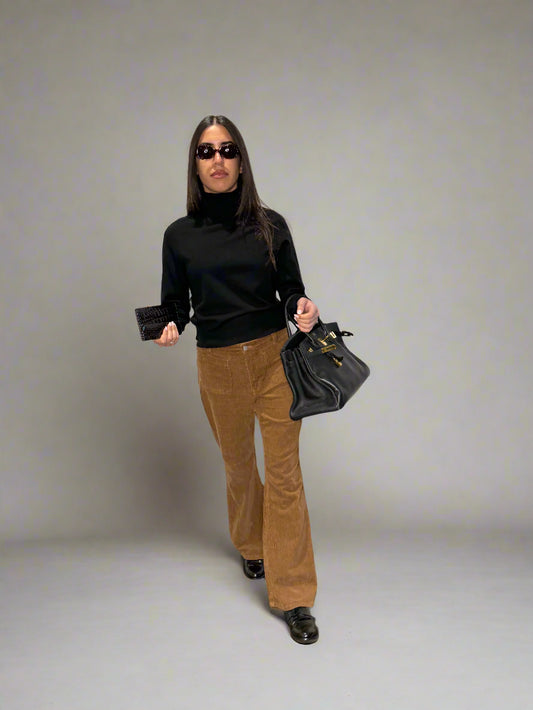 Contemporary Cotton Brown Corduroy pants