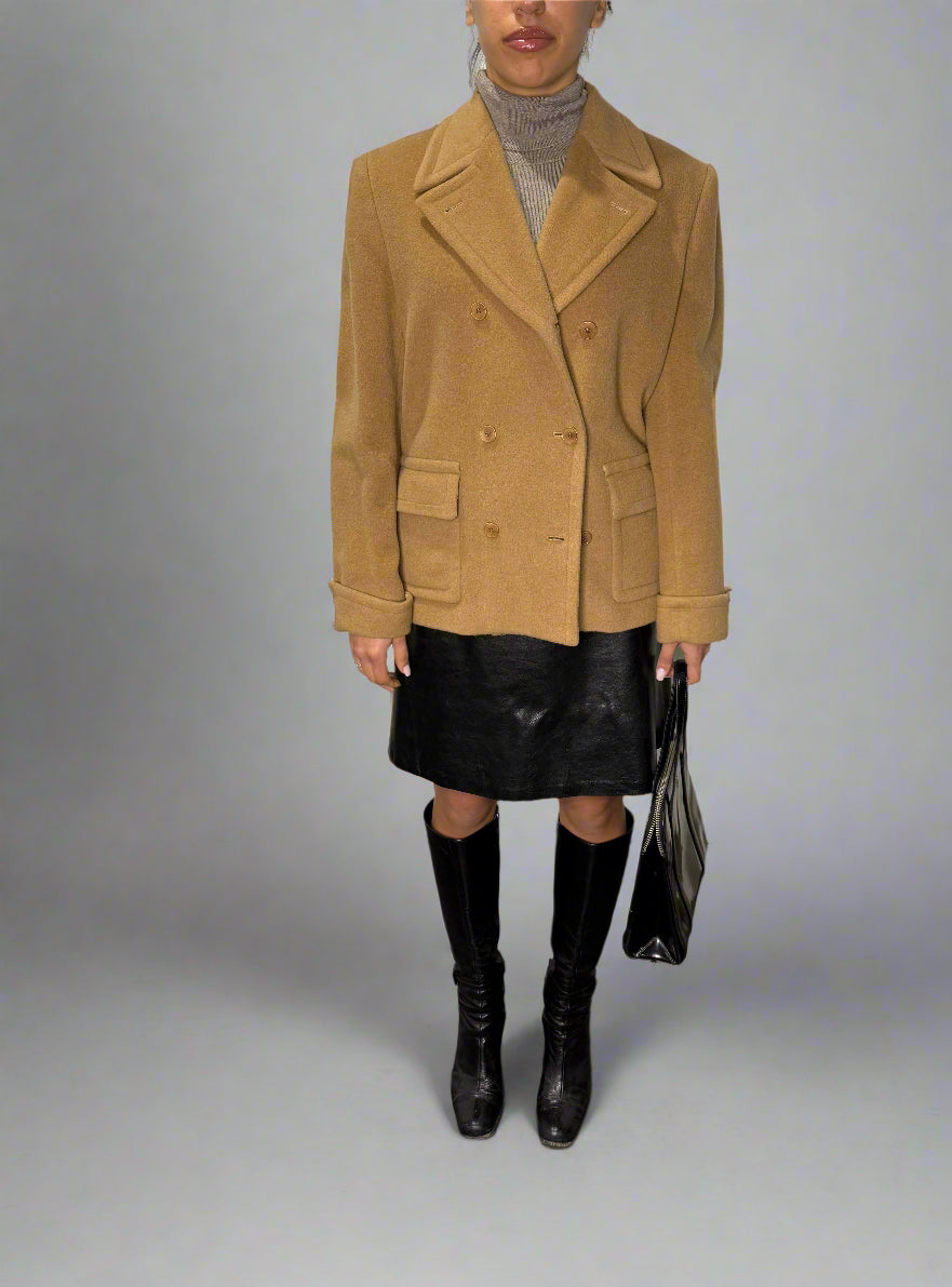 Calvin Klein Collection FW 1995 Camel Coat