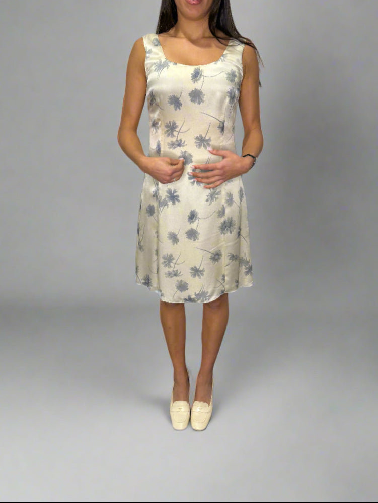 Calvin Klein Collection c.1992 Resort Silk Sun Dress