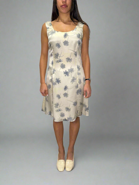 Calvin Klein Collection c.1992 Resort Silk Sun Dress