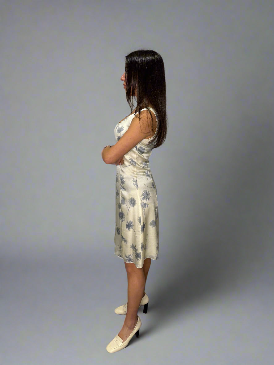 Calvin Klein Collection c.1992 Resort Silk Sun Dress