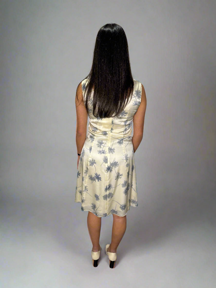 Calvin Klein Collection c.1992 Resort Silk Sun Dress