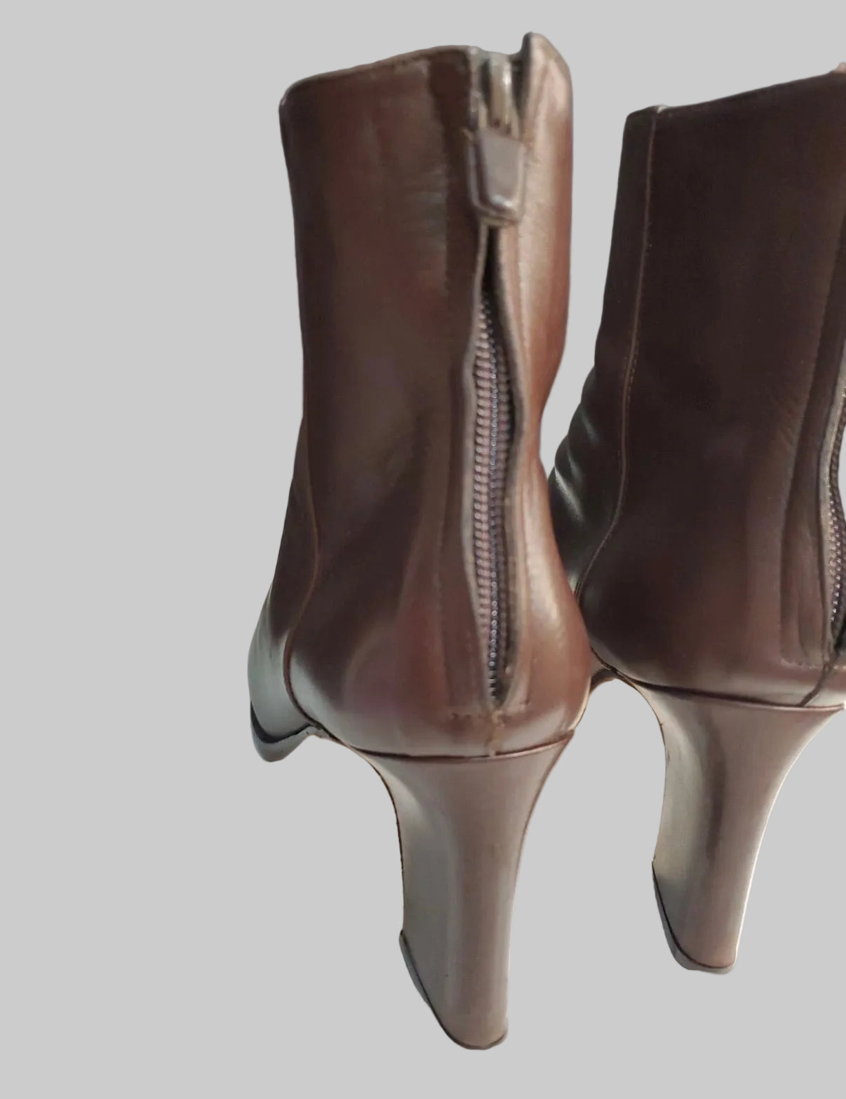 Calvin Klein Collection early/mid 1990s Brown heeled boots