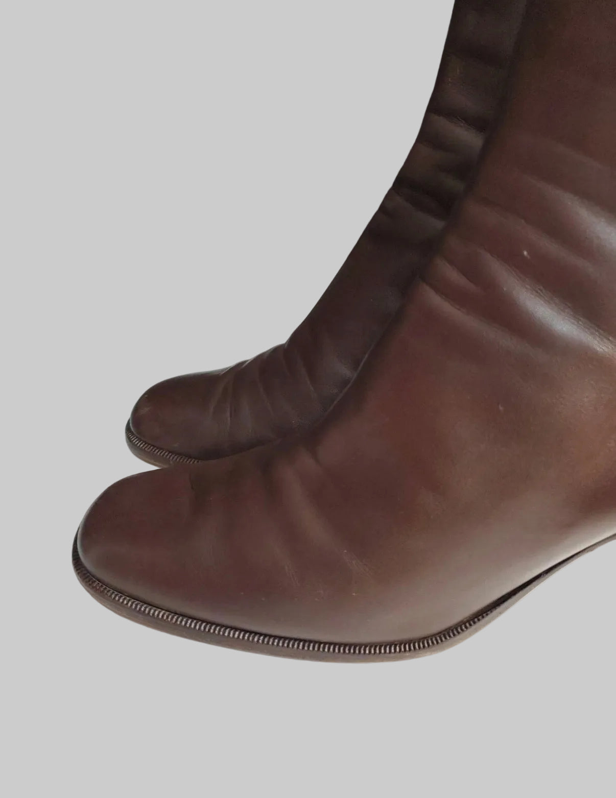 Calvin Klein Collection early/mid 1990s Brown heeled boots