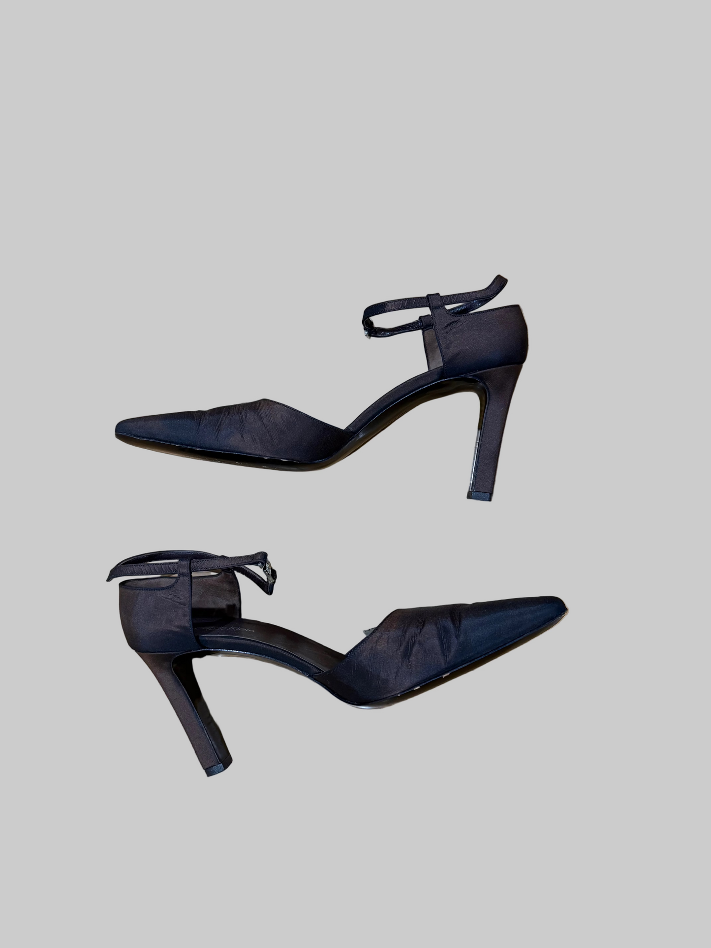 Calvin Klein Collection Brown Fabric Mary Janes, 8.5