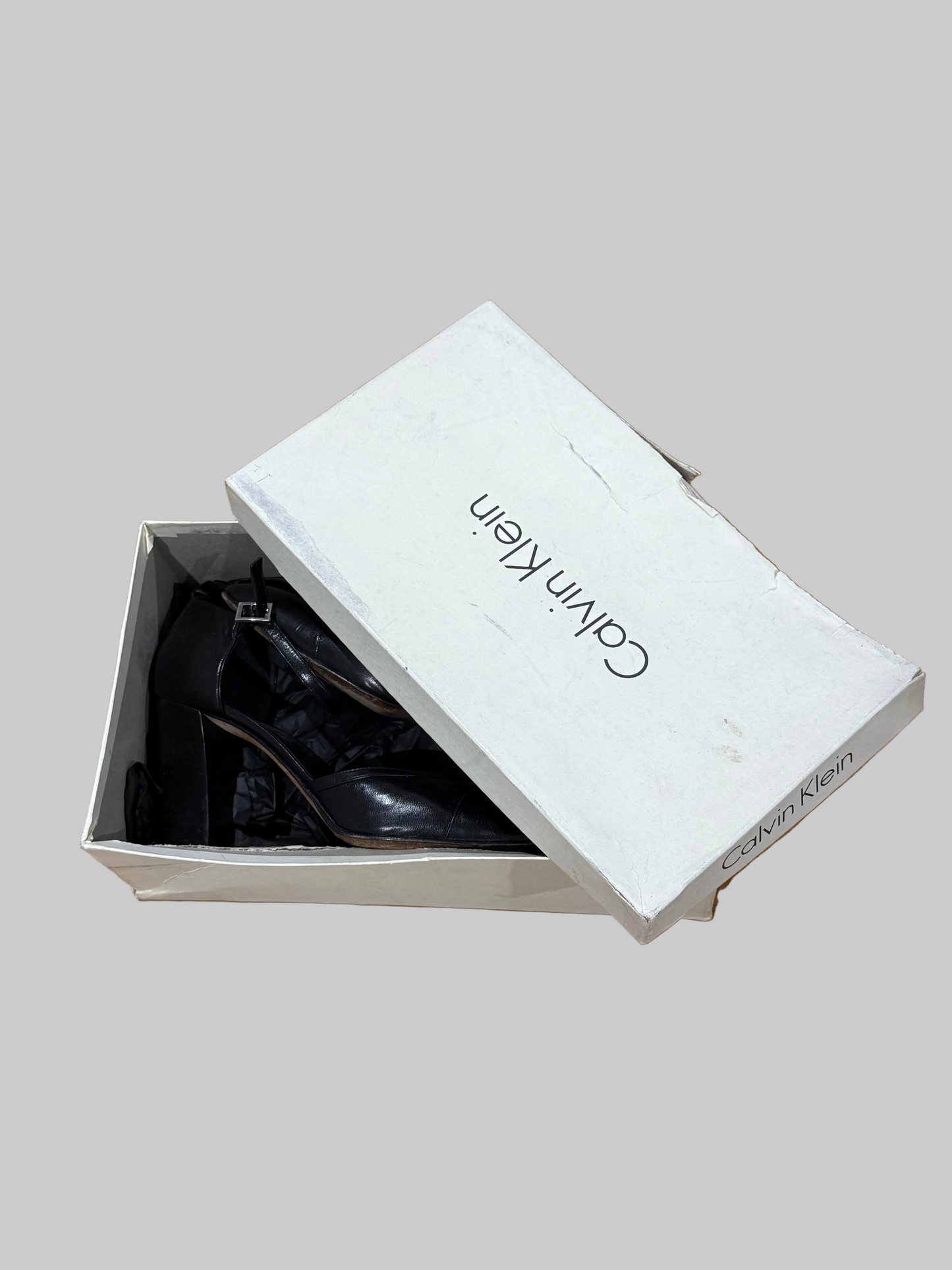 Calvin Klein Collection Fall 1996 Mary Jane Black Heels, 8