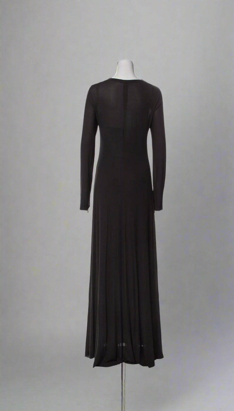 Calvin Klein Collection Dark Grey Scoop Neck dress, 1994