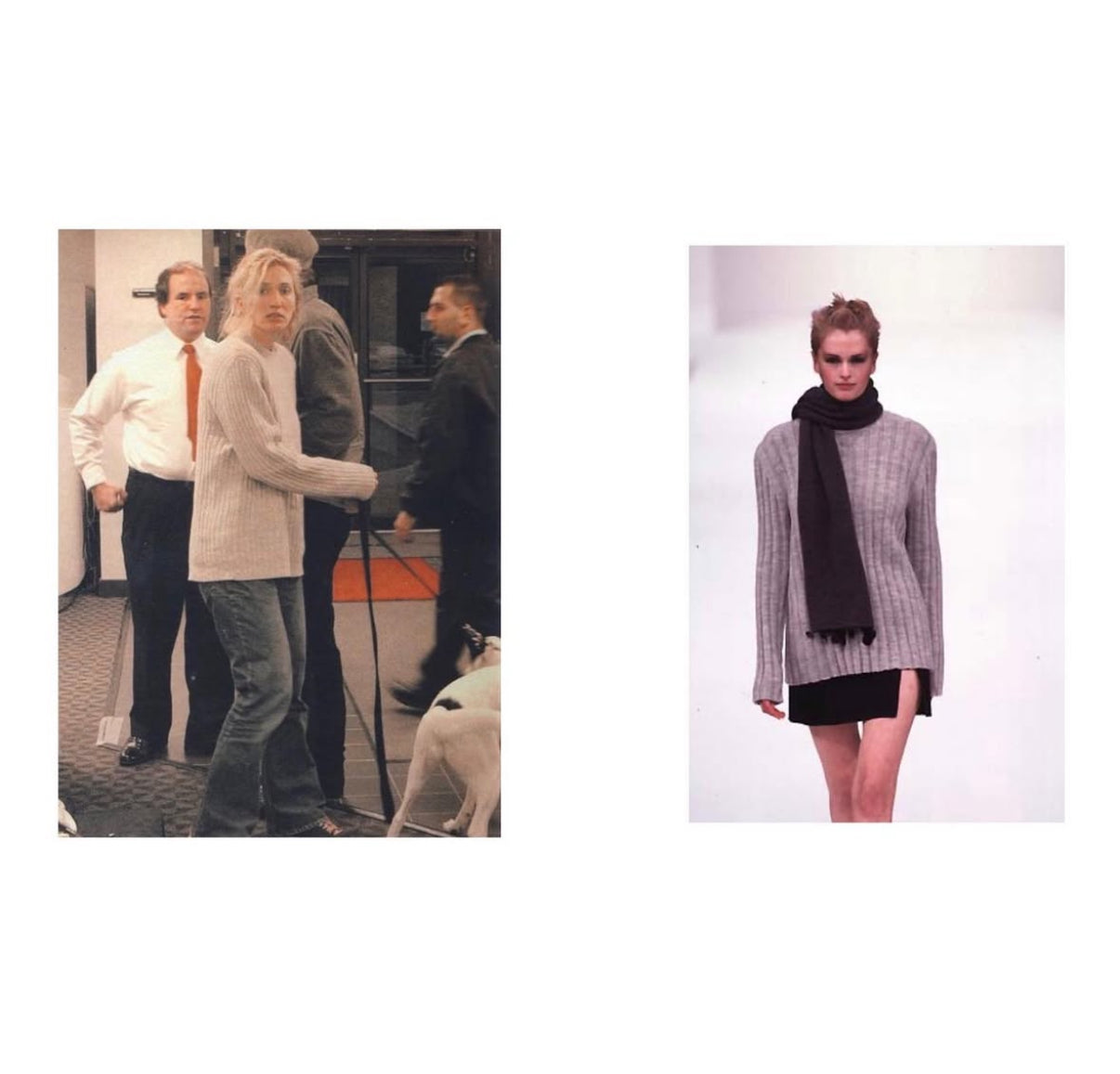 Miu Miu F/W 1997 Grey Wool Ribbed Turtleneck, CBK