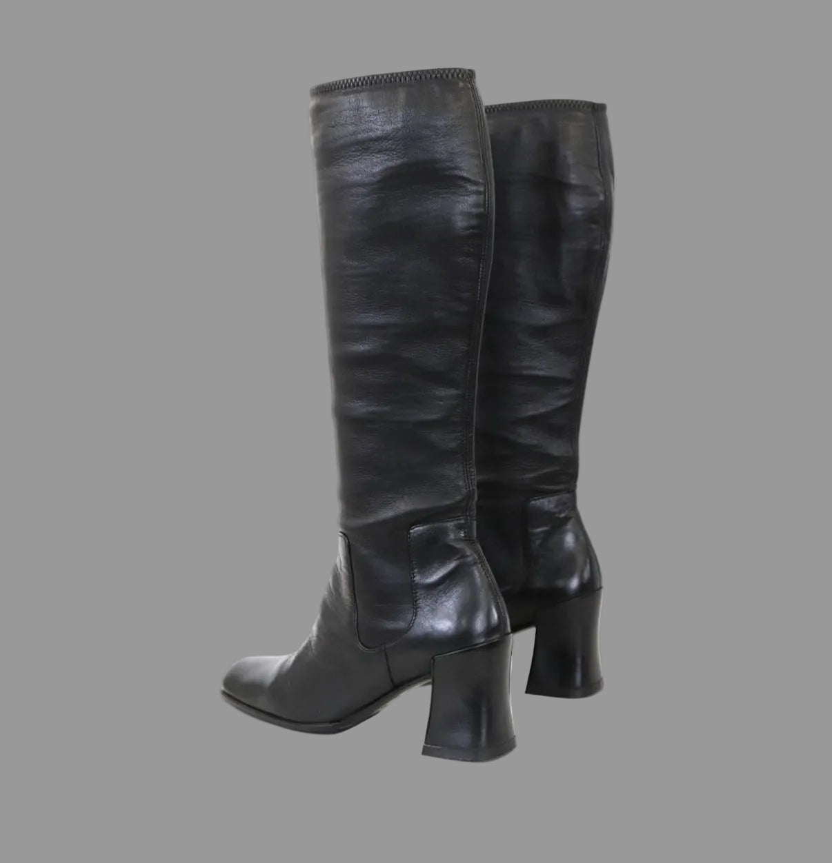Prada black boots as seen on Carolyn Bessette Kennedy