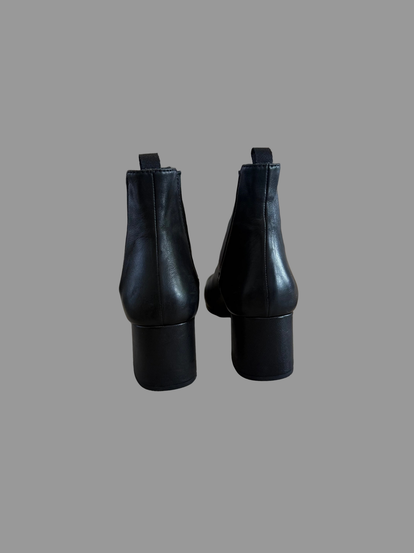 Prada Black Leather Heeled Boots, 40.5