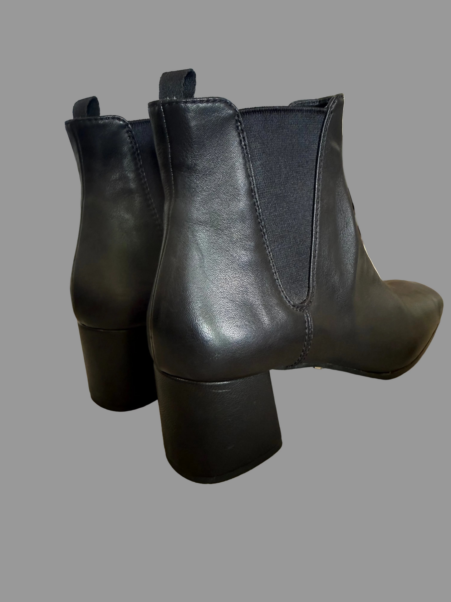 Prada Black Leather Heeled Boots, 40.5