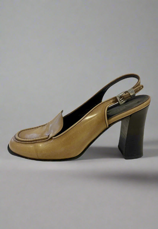 Vintage Prada Heeled Loafers