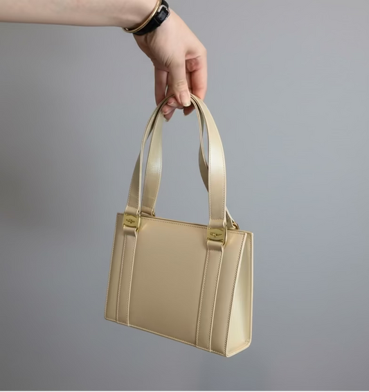 Vintage Salvatore Ferragamo Mini Top handle Bag in Pearl