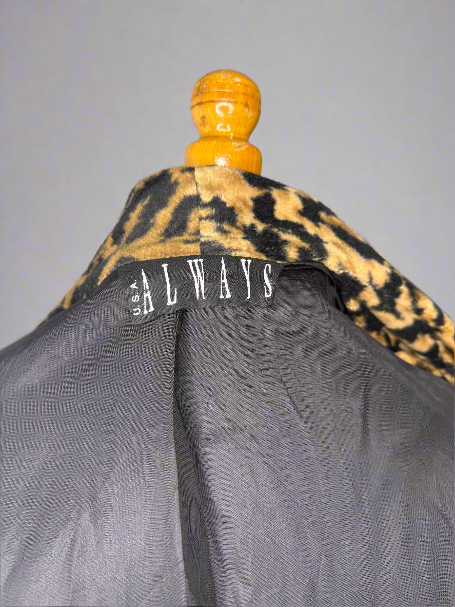 Always U.S.A Faux Leopard Coat