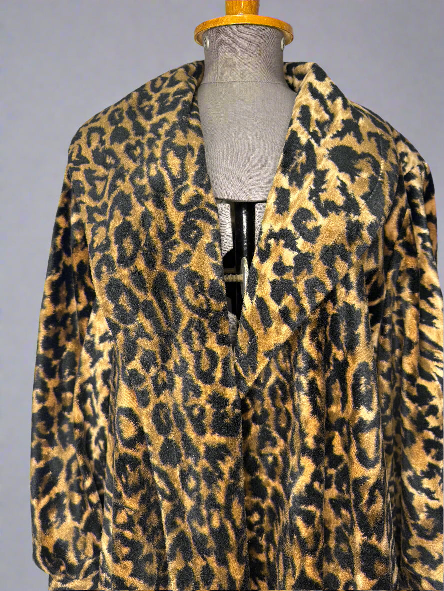 Always U.S.A Faux Leopard Coat